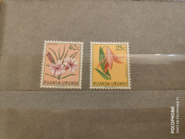 1953  Ruanda Urundi	Flowers (F42) - Unused Stamps