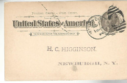 52925 ) USA Postal Stationery New York Newburgh Postmarks Duplex 1894 - ...-1900