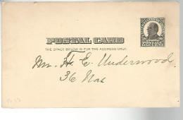 52941 ) USA Postal Stationery  - 1901-20