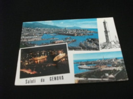 Delcampe - NAVE SHIP NAVIRE BOAT BATEAU LEONARDO DA VINCI TRAGHETTO LANTERNA VEDUTE  GENOVA PORTO - Fähren