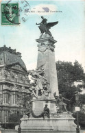 FRANCE - Paris - Statue De Gambetta - Colorisé - Carte Postale Ancienne - Standbeelden