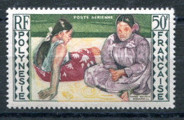 RC 25797 POLYNÉSIE COTE 11,50€ PA N° 2 TAHITIENNES PAR GAUGUIN NEUF * MH TB - Unused Stamps