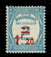 TAXE - N°64 XX TTB - TB CENTRAGE - 1859-1959 Mint/hinged