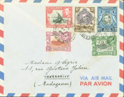 Kenya Uganda & Tanganyika YT N°58 + 84 à 87 CAD Nairobi 16 AP 54 Médaillon Georges VI Pour Madagascar - Otros & Sin Clasificación