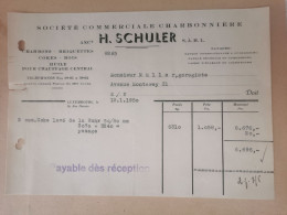 Luxembourg Facture, H. Schuler 1950 - Luxemburgo