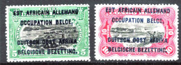 Timbre - Ruanda Urundi - COB 28/35* - 1916 - Surchargé En Typographie - Type B - Cote 86 - Nuovi