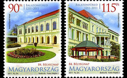 Hongrie Hungary Magyar 4441/42 Hopital Cardiologie, Hôtel, Journée Du Timbre - Autres & Non Classés