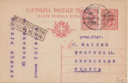 1919 - TRIESTE ! - CP ENTIER De TRIESTE Avec CENSURE => GRONINGEN (PAYS-BAS) ! - Trente & Trieste