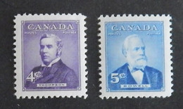 CANADA YT 284/285 NEUFS*MH ANNEE 1955 - Unused Stamps