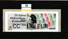 75 Eme Salon Philatélique D'automne Paris 2022  25/58  70 - 2010-... Viñetas De Franqueo Illustradas