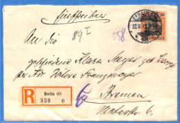 Allemagne Reich 1913 Lettre Einschreiben De Berlin (G23317) - Cartas & Documentos