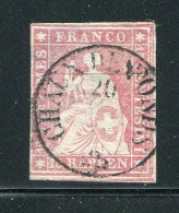 Switzerland 1854-62. HELVETIA - Imperforated - USED - Usati