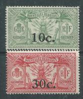 Nouvelles Hébrides N° 73 / 74 X Timbres Surchargés Les 2 Valeurs Légende Française  Trace De Charnière  Sinon  TB - Nuovi