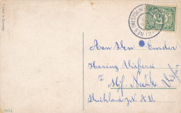 Nederland - 1909 - 2,5c Cijfer Op Ansicht Van GR NES (WESTDONGERADEEL) Naar Deutschland - Marcophilie