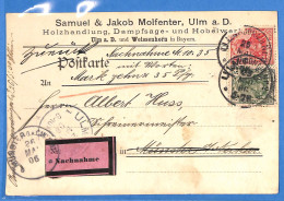 Allemagne Reich 1906 Carte Postale De Ulm (G23334) - Briefe U. Dokumente