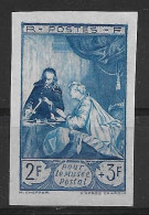 France. Pour Le Musée Postale , N°753* Non Dentelé Essai De Couleur En Bleu. - 1941-1950