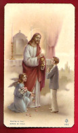 Image Pieuse Ed F.B. 1455 - Jésus Communion Garçon Ange Fille ... - Devotion Images