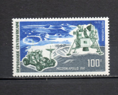 CENTRAFRIQUE PA N° 107   NEUF SANS CHARNIERE COTE 2.00€    ESPACE APOLLO XVI - Centrafricaine (République)