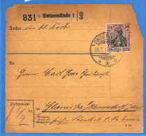 Allemagne Reich 1912 Carte Postale De Swinemunde (G23350) - Brieven En Documenten