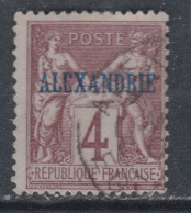 Alexandrie N° 4 O Type Groupe : 4  C. Lilas-brun Oblitération Légère Sinon TB - Used Stamps