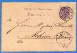 Allemagne Reich 1889 Carte Postale De Bremen (G23353) - Storia Postale