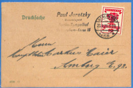 Allemagne Reich 1920 Carte Postale De Berlin (G23356) - Storia Postale