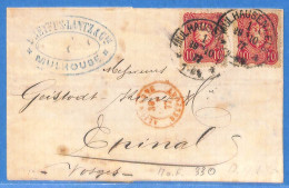 Allemagne Reich 1877 Lettre De Mulhausen (G23361) - Cartas & Documentos