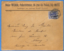 Allemagne Reich 1908 Lettre De Metz (G23365) - Briefe U. Dokumente