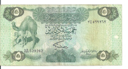 LIBYE 5 DINARS ND1984 VF P 50 - Libya