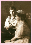 PC CZARINA EMPRESS ALEXANDRA CZESAREVICH ALEXEI LIVADIA RUSSIA 1913 - Royal Families