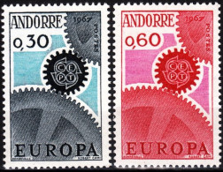 ANDORRA FRENCH 1967 EUROPA. Complete Set, MNH - 1967
