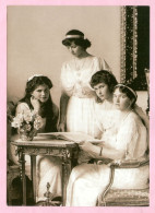 PC GRAND DUCHESS OLGA TATIANA MARIA ANASTASIA LIVADIA RUSSIA 1913 - Royal Families
