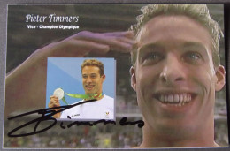 Pieter TIMMERS - Dédicace - Hand Signed - Autographe Authentique - Schwimmen