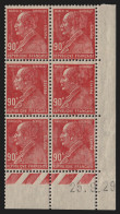N°243 "impression Défectueuse" Bloc Coin Daté 1929, Berthelot, Neuf * - TB - Unused Stamps