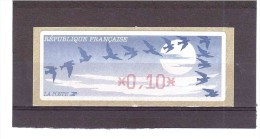 Vignette Type Oiseaux De Jubert (VALEUR FACIALE 0FR10) 37 25/03 - 1990 « Oiseaux De Jubert »