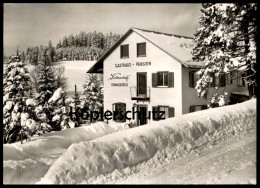 ÄLTERE POSTKARTE FURTWANGEN GASTHOF PENSION KOLMENHOF DONAUQUELLE BESITZER FAMILIE DOLD WINTER SCHNEE Ansichtskarte AK - Furtwangen