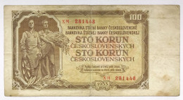 Ceskoslovenska CECOSLOVACCHIA  Czechoslovakia 100 KORUN 1953 Pick#86 Lotto 1569 - Tsjechië