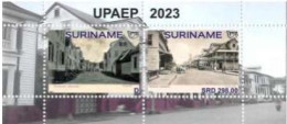 Suriname 2023, UPAEP, Postcards, Old City, Block - UPU (Union Postale Universelle)