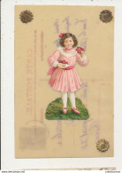 CARTE CELLULOID AJOUT CHROMO PETITE FILLE CPA BON ETAT - Dessins D'enfants