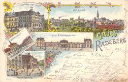 Gruß Aus Radeberg Mehrbild Litho Gel.1901 AKS Bahnpoststempel - Radeberg