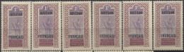 SUDAN 1921 - Yvert 20** (x6) - Soprastampato | - Neufs