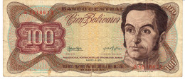 VENEZUELA P55b 100 BOLIVARES 5 MARCH 1974  #G     FINE NO P.h. - Venezuela