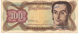 VENEZUELA P55k 100 BOLIVARES 12 MAYO 1992  #A   FINE NO P.h. - Venezuela