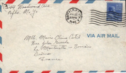 USA ETATS UNIS SEUL SUR LETTRE DE BUFFALO POUR LA FRANCE 1946 - Cartas & Documentos