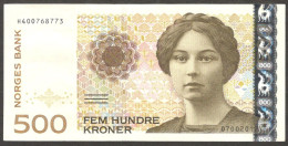 Norway Norges Bank 500 Kroner 2012 AUNC- - Norway