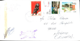 CUBA AFFRANCHISSEMENT COMPOSE SUR  LETTRE POUR LA FRANCE 1980 - Storia Postale