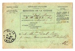 TB 4380 - MILITARIA - Carte En Franchise Militaire - Soldat DAL BON - Hopital N° 4 à BESANCON Pour GRENOBLE - Covers & Documents