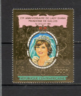 CENTRAFRIQUE PA N° 265   NEUF SANS CHARNIERE COTE 17.50€   LADY DIANA  TIMBRE OR - Central African Republic