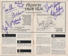 Dracula 8x Epic Hand Signed George Chakiris Richard Vernon Theatre Programme - Actors & Comedians