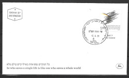 ISRAËL. N°732 De 1979 Sur Enveloppe 1er Jour. Honneur Aux Justes Parmi Les Nations. - Judaika, Judentum